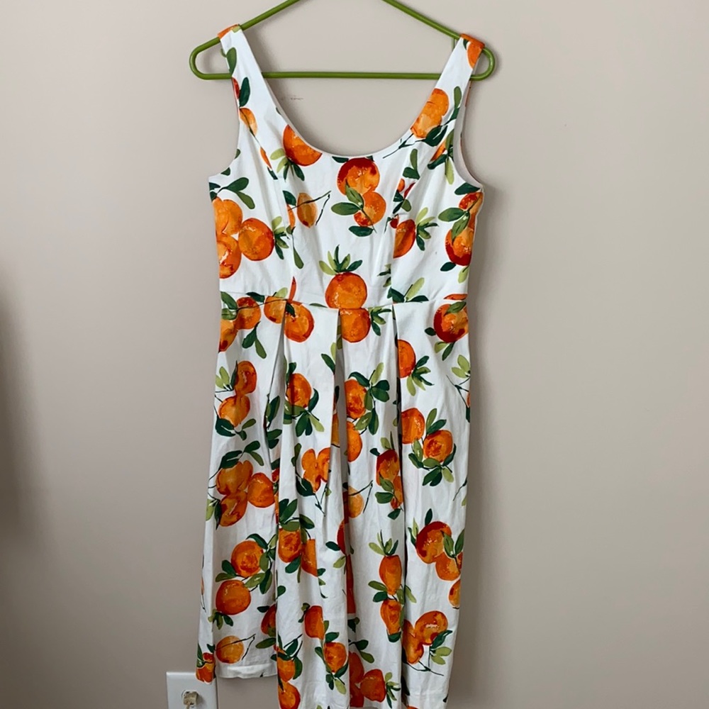 Vintage Style Tangerine Chetta B Dress